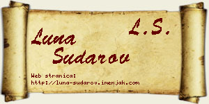 Luna Sudarov vizit kartica